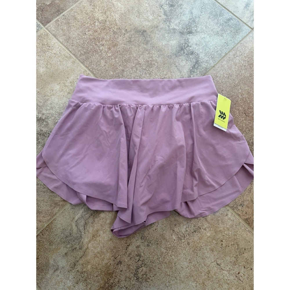 Women's All In Motion Pink 3" Active Light Run Shorts High Rise Size Medium NWT